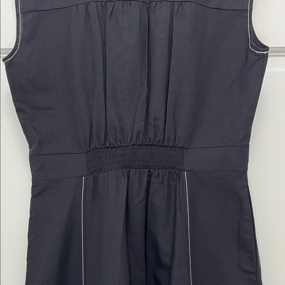 Zara Linen Cotton Sleeveless Maxi Shirt Dress - Size XS - Picture 10 of 12